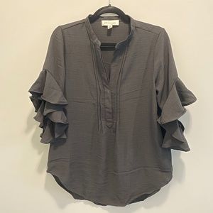 Women's Philosophy Republic Clothing Ruffle Sleeve Blouse sz S